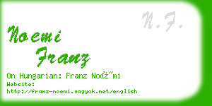 noemi franz business card